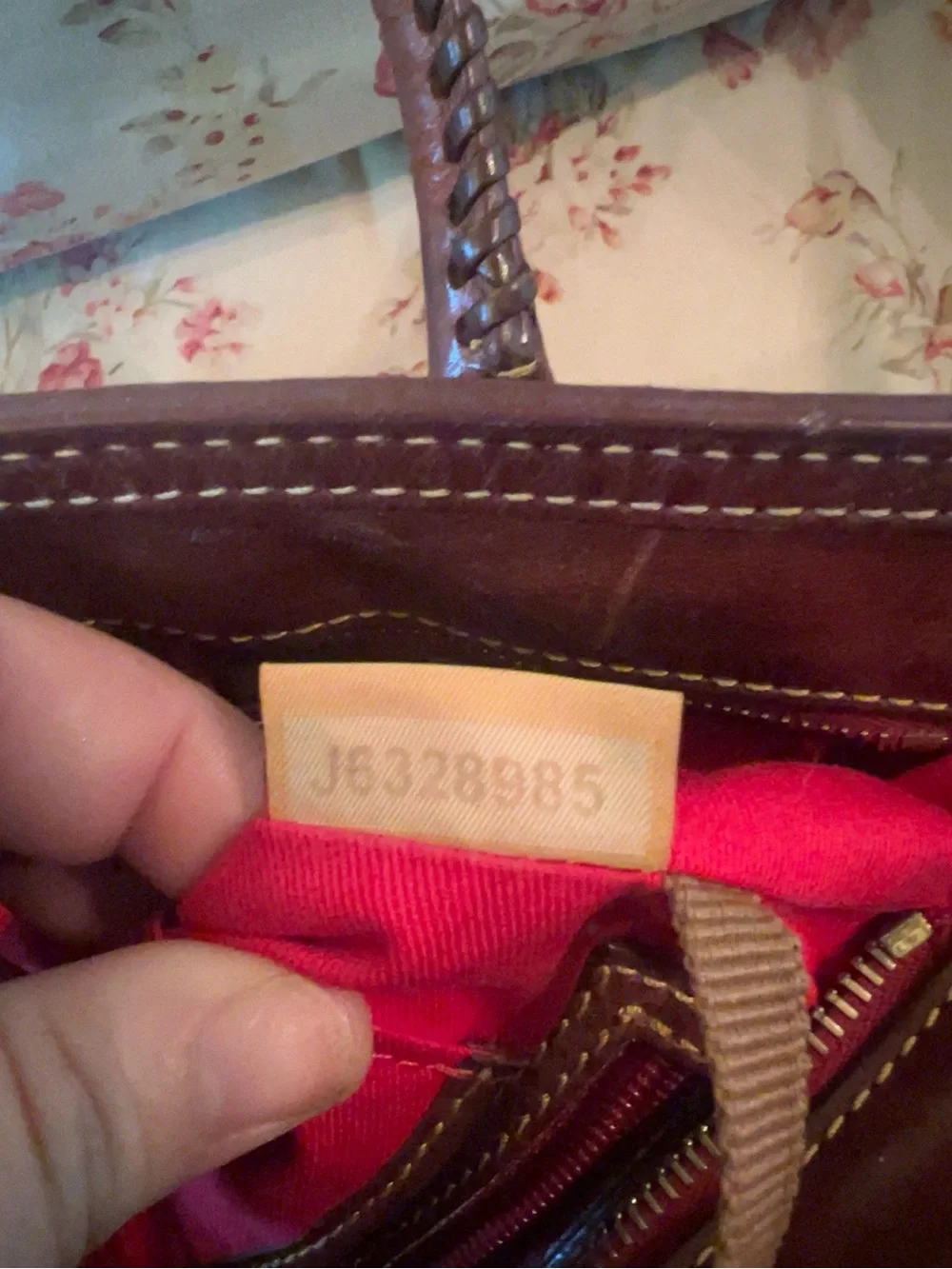 Dooney & Bourke Chocolate Brown Leather Satchel with Brass Hardware